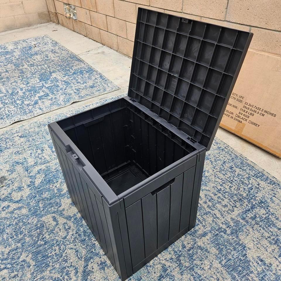 Black Outdoor Storage Box Outdoor Ee6d 7