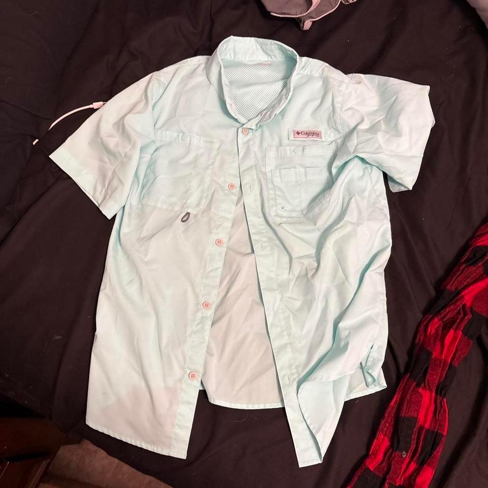 Blue White Fishing Shirt 1e53