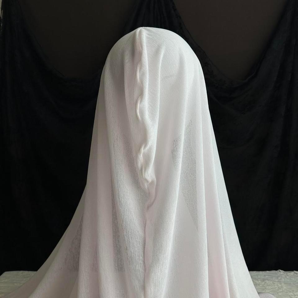 Handmade Soft Pink Hoodie Mantilla 7842 5