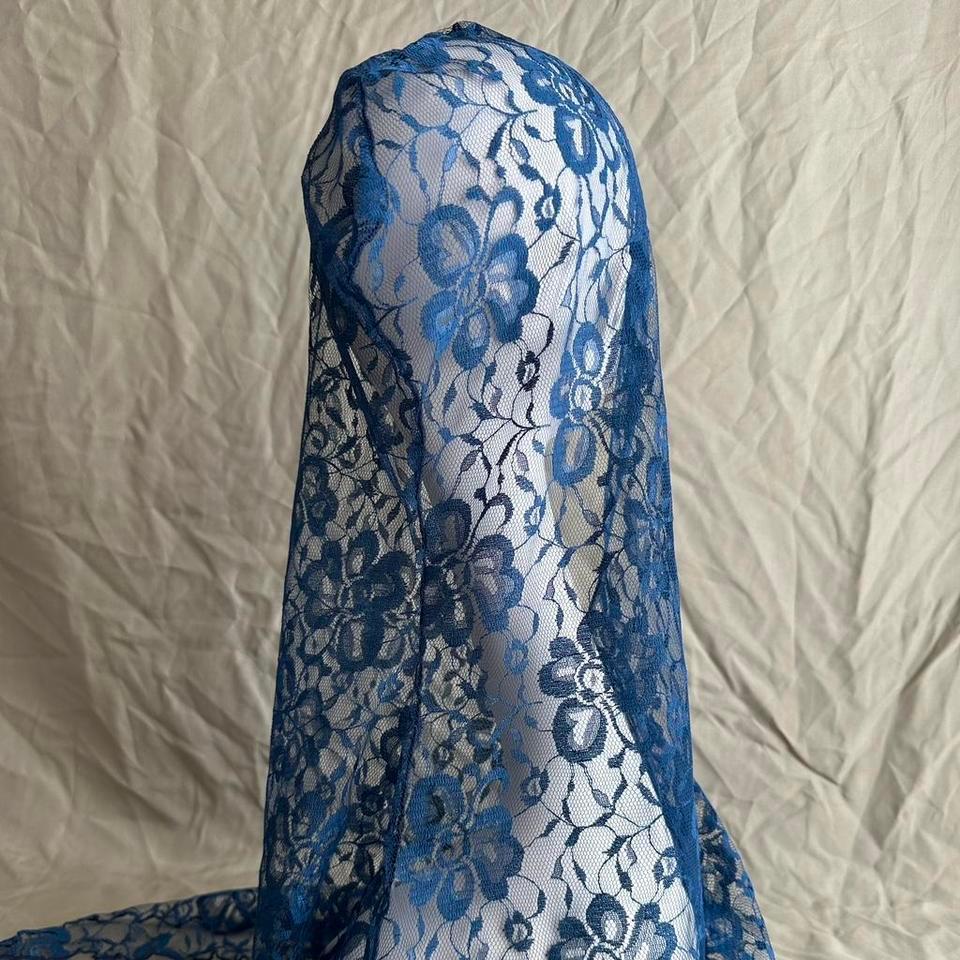 Handmade Blue Lace Hoodie Mantilla F355 3