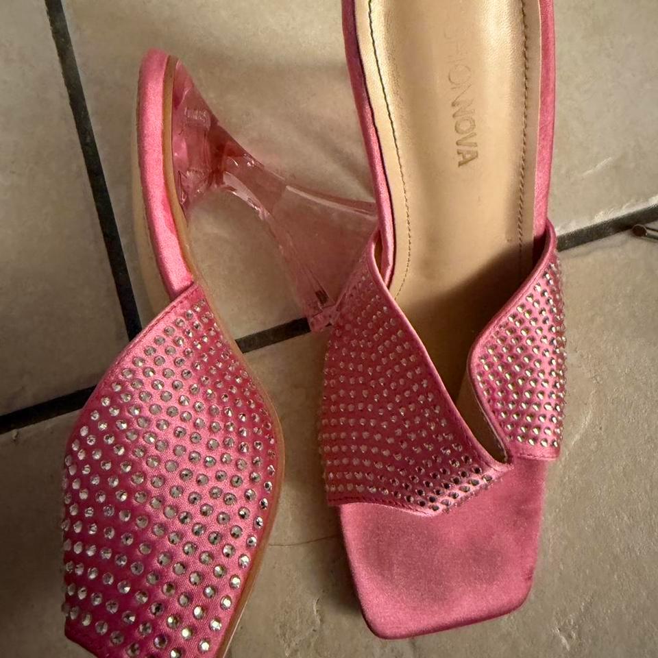 Pink Rhinestone Platform Heels Glamour 3a18