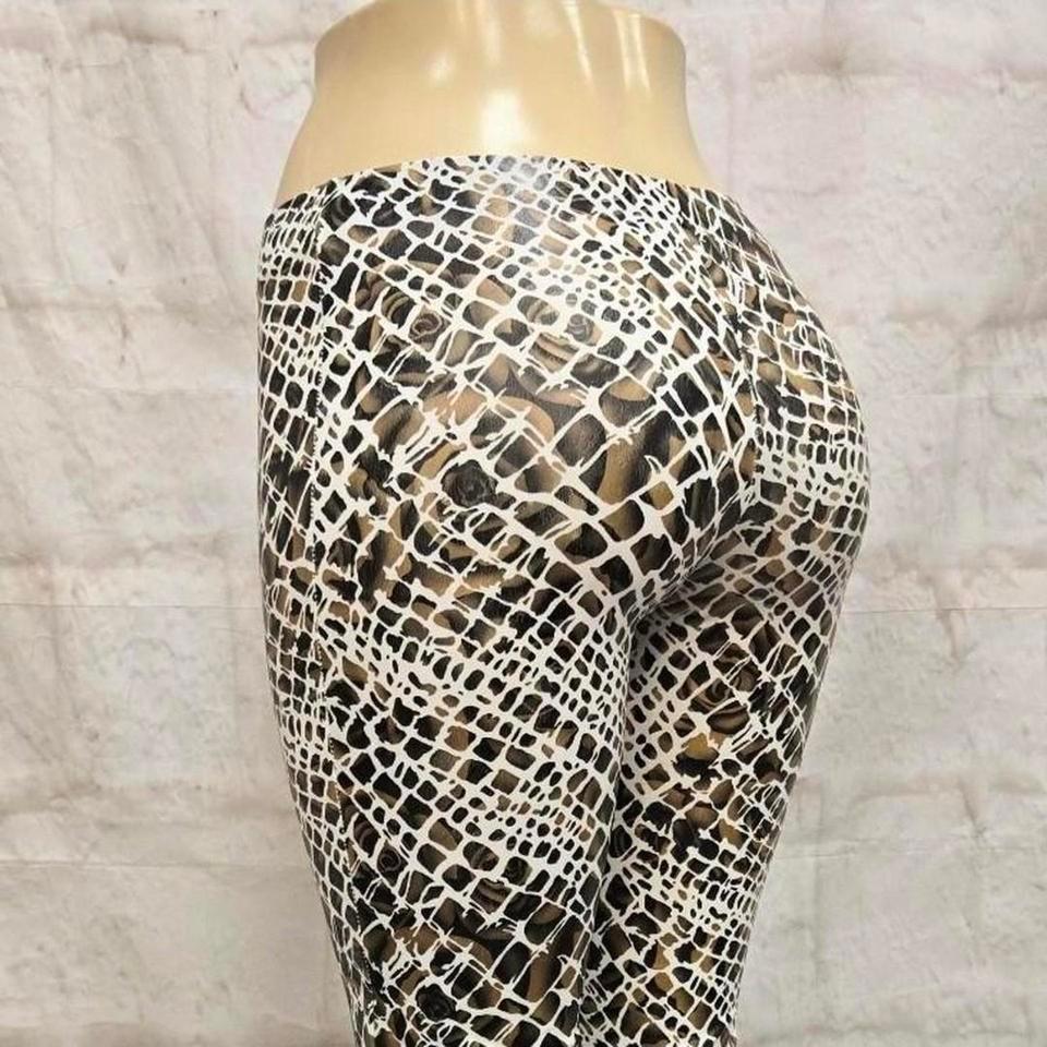 Scaly Rose Capri Pants Size F774 4
