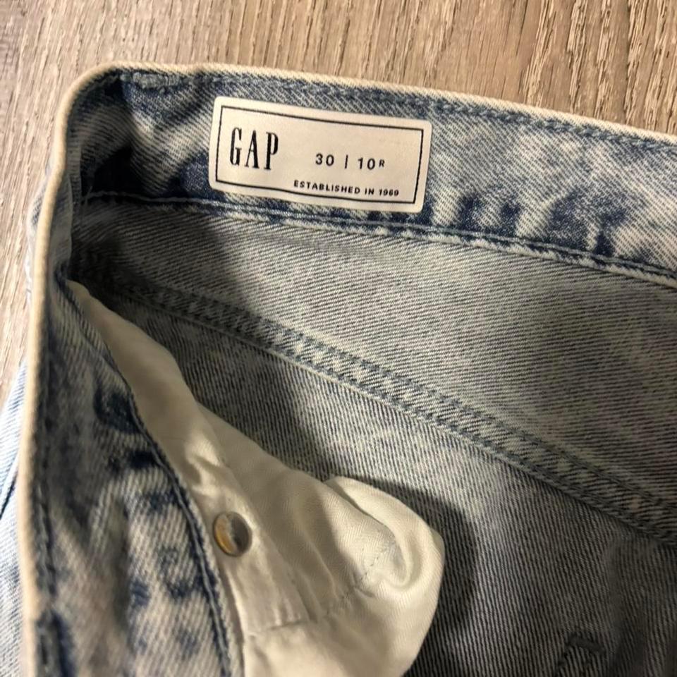 Gap Blue Acid Wash Cargo F8b5 2