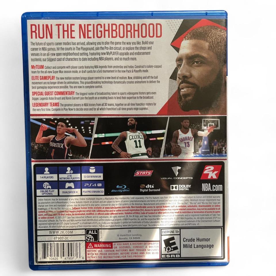 Nba 2k18 Ps4 Game Nba2k18 2