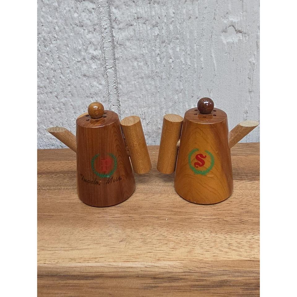 Wooden Wood Coffee Pot Salt 6997 2