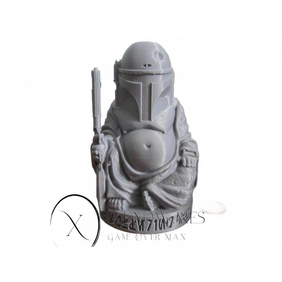 Mandolorian Buddha Figurine Boba