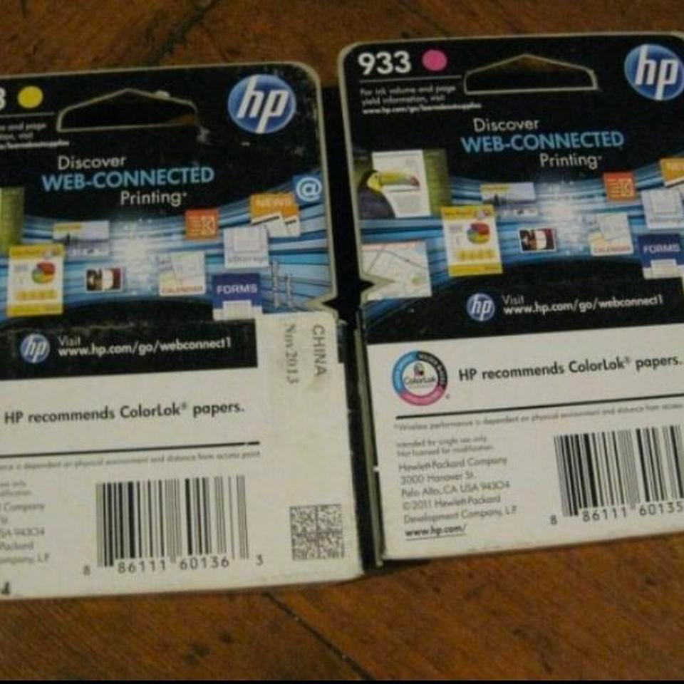 2 Genuine Hp 933 Magenta 2