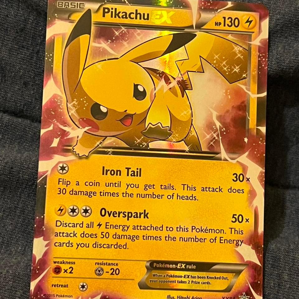 Pikachu Ex Xy84 Holo Black 8f9f