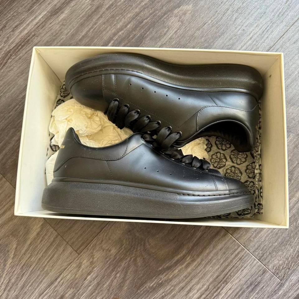 Authentic Alexander Mcqueen Black Leather D7ba 2
