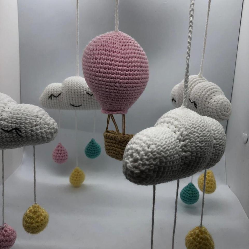 Hot Air Balloon Baby Mobile 4b33