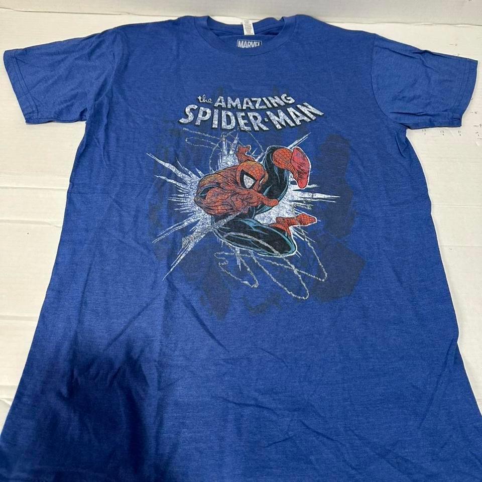 Blue Marvel Spider Man Graphic Tee
