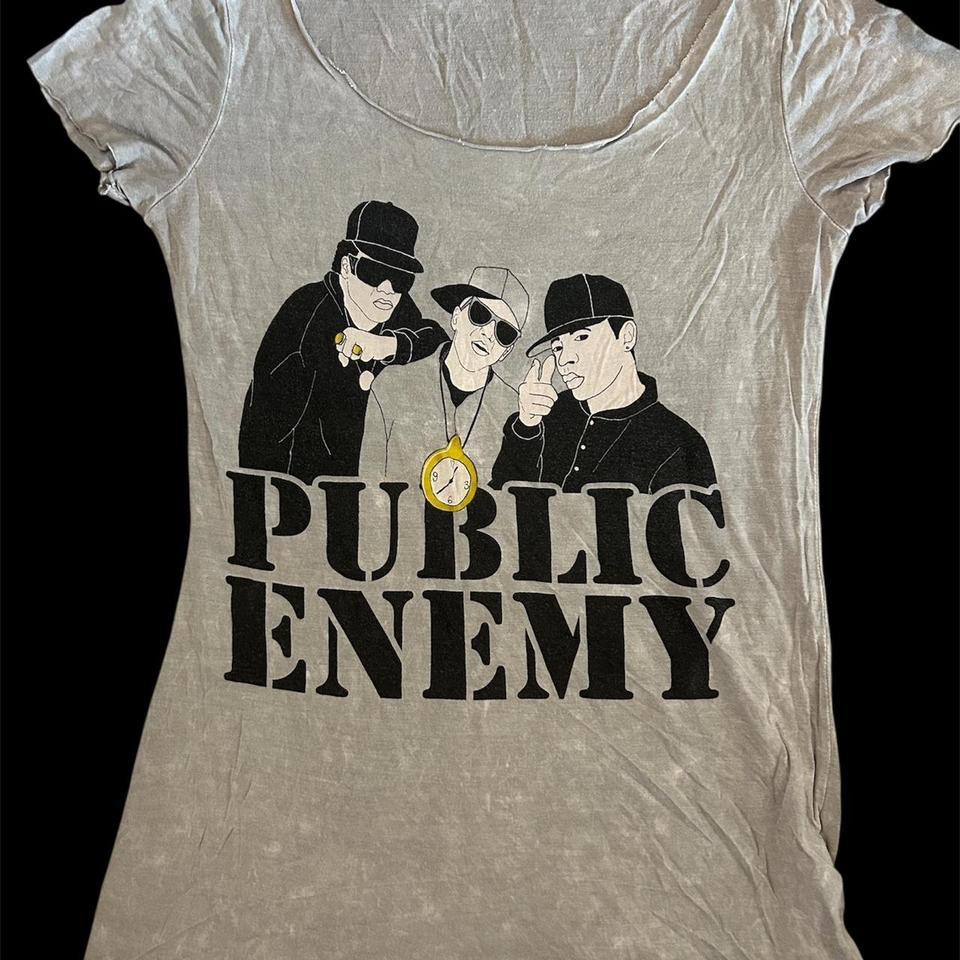 Grey Public Enemy Graphic Tee 2