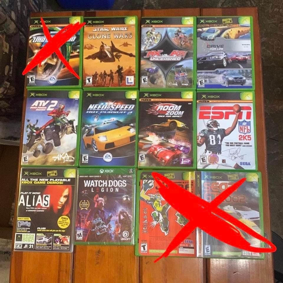 Bundle Of 9 Xbox Original