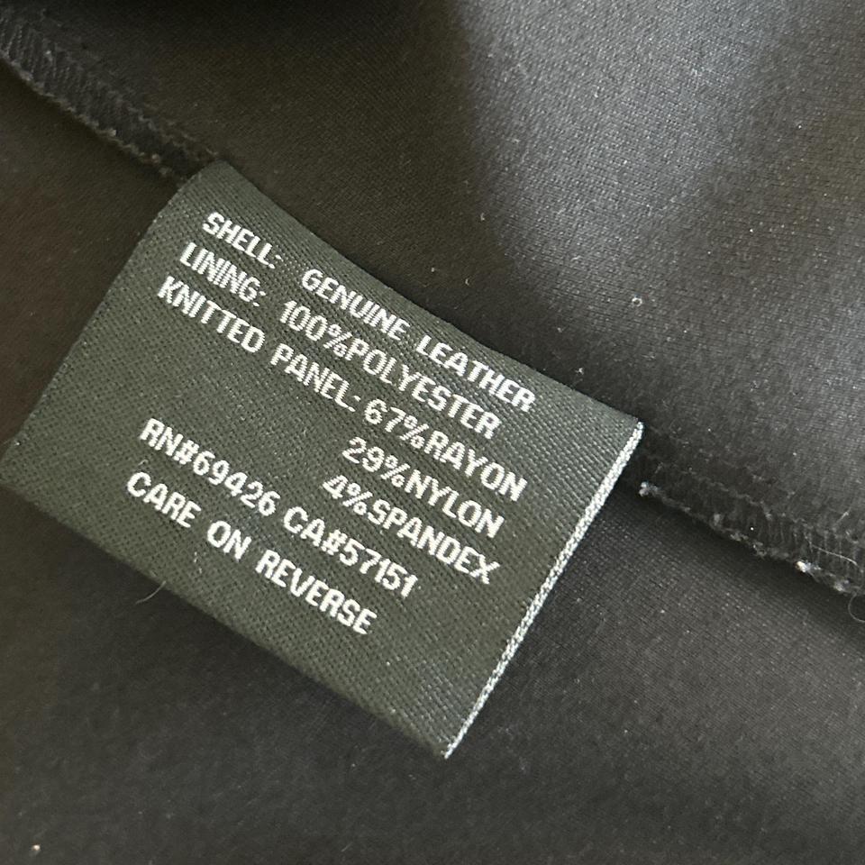 Black Genuine Leather Jacket With B6c2 6
