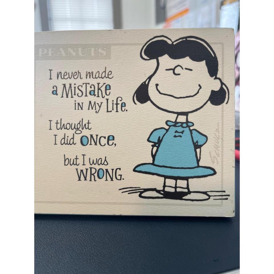 Hallmark Peanuts Lucy I Never 0382