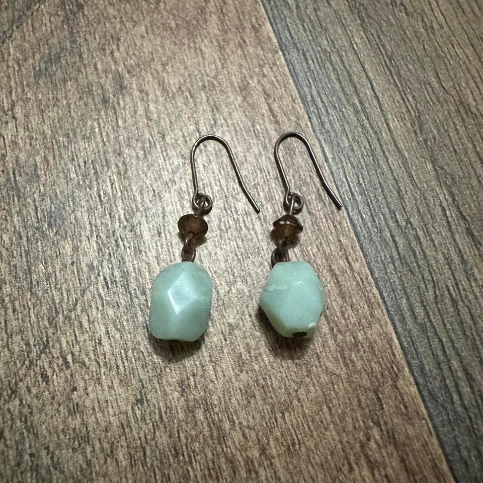 Amazonite Style Earrings With Brown 0038 2
