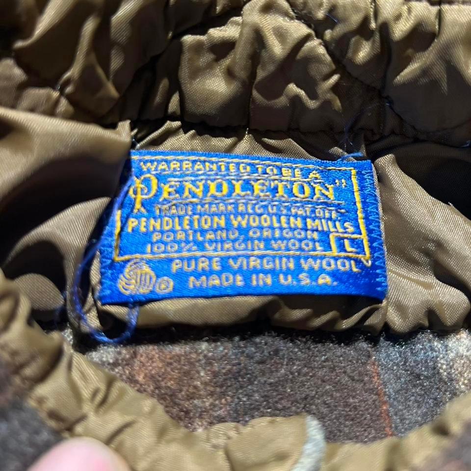 Vintage 7080s Pendleton Wool Brown E38c 3