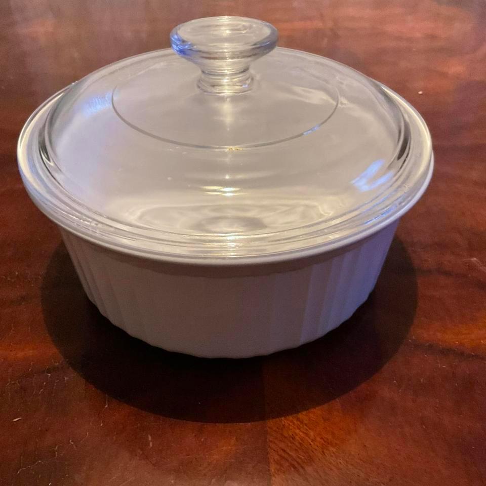 White Corning Ware Casserole Dish 2e5a 2