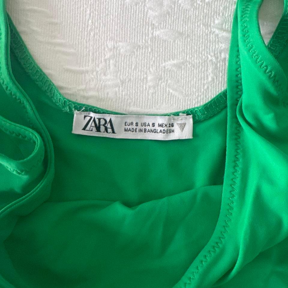 Green One Piece Swimsuit Swimwear 7963 2