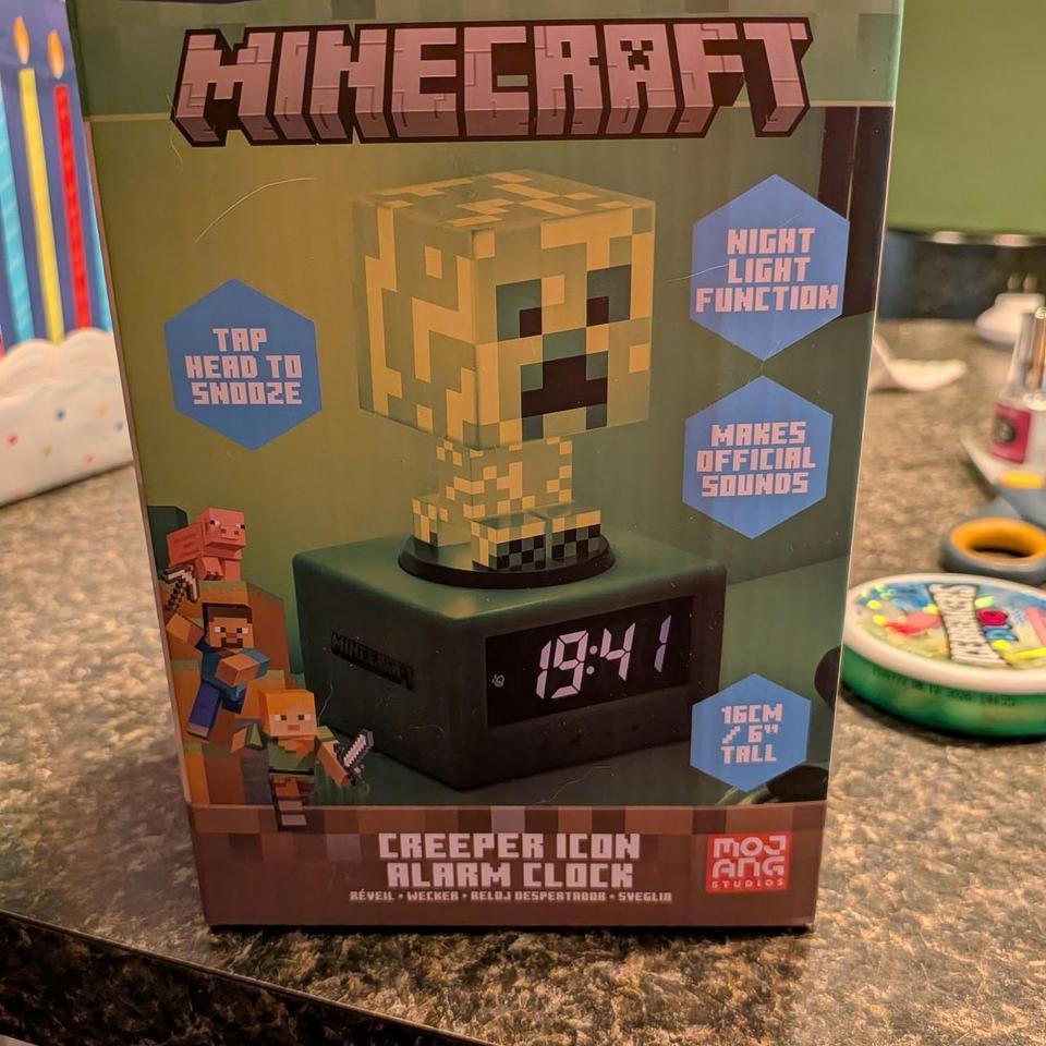 Minecraft Clock Minecraft Gaming Kids 55bc