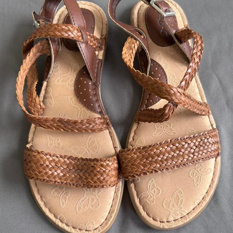 Boc Brown Leather Sandals With 1013