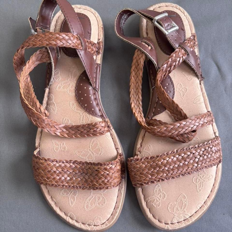 Boc Brown Leather Sandals With 1013 6