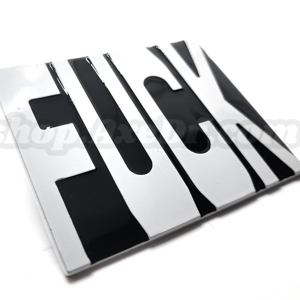 Fuck Whiteblack Belt Buckle A553 3