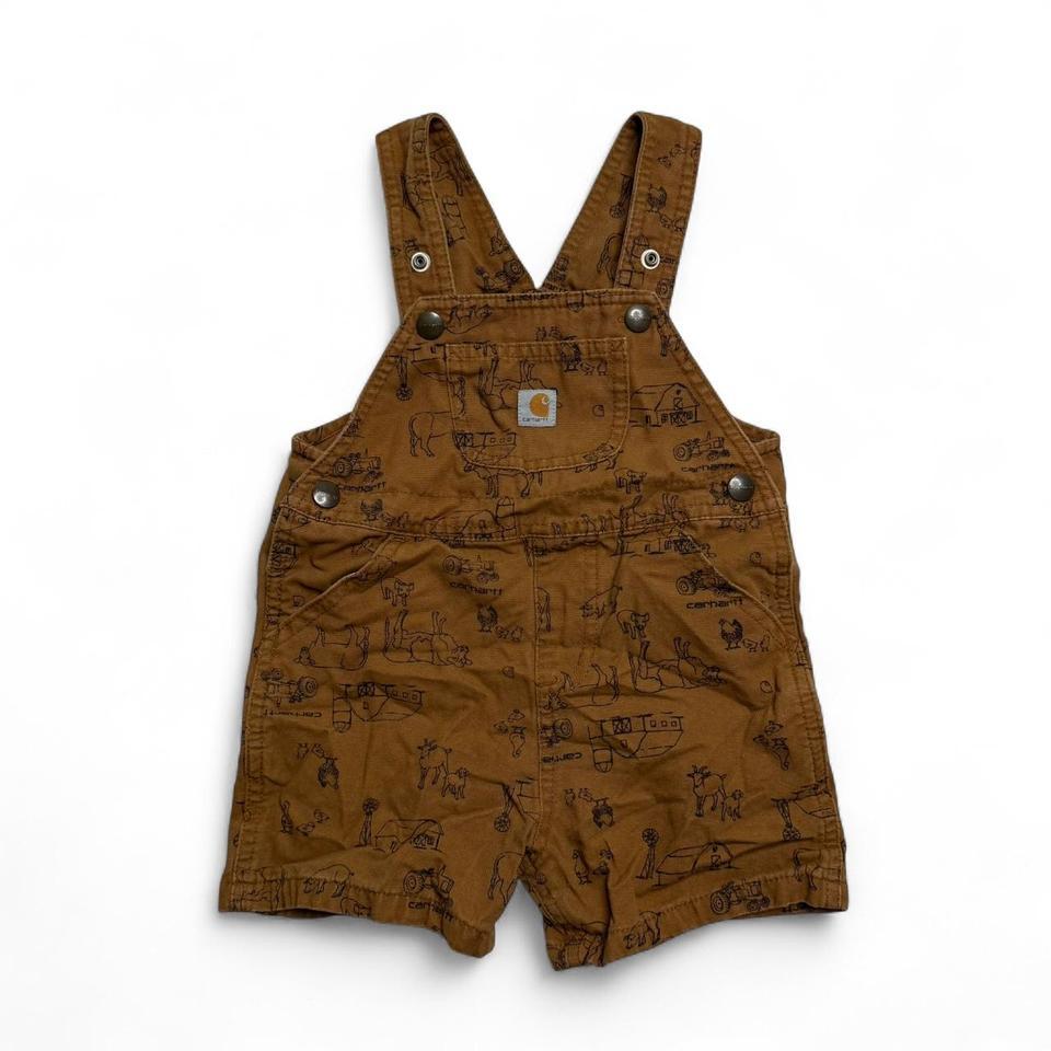 Carhartt Brown Farm Print Toddler 3616