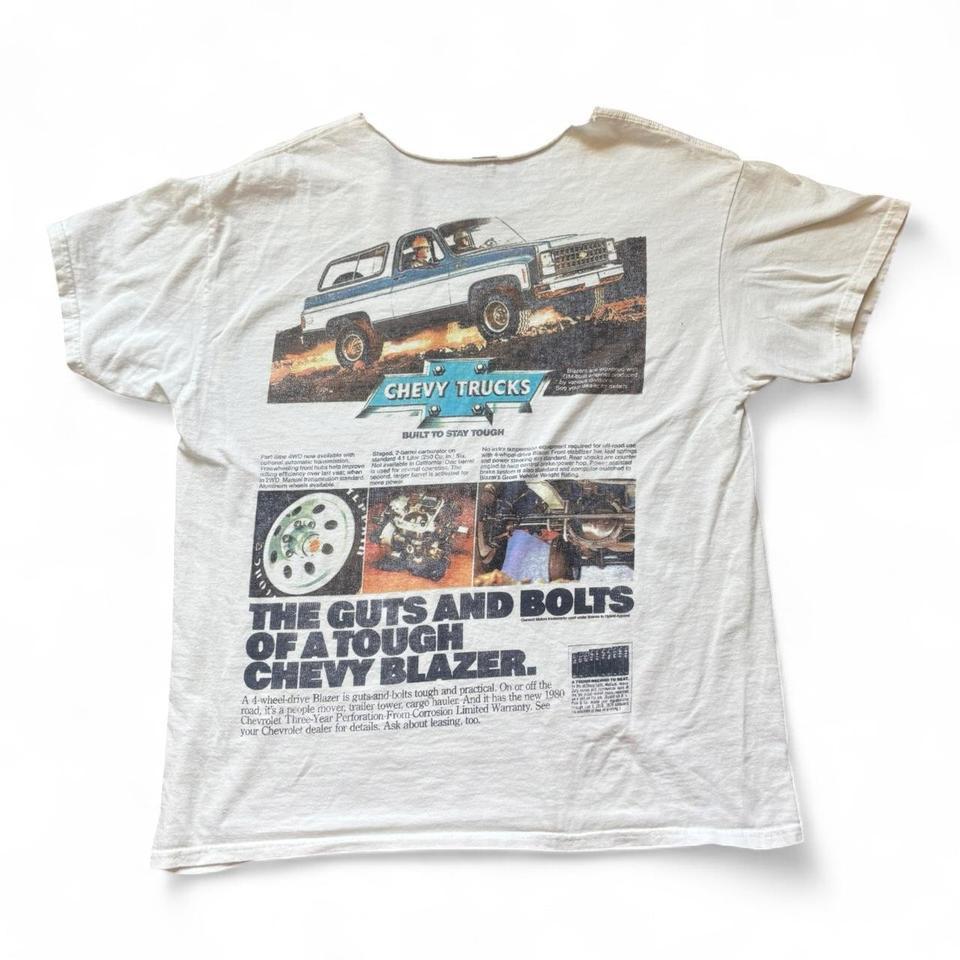Chevy Trucks White Cotton T Shirt Cea5