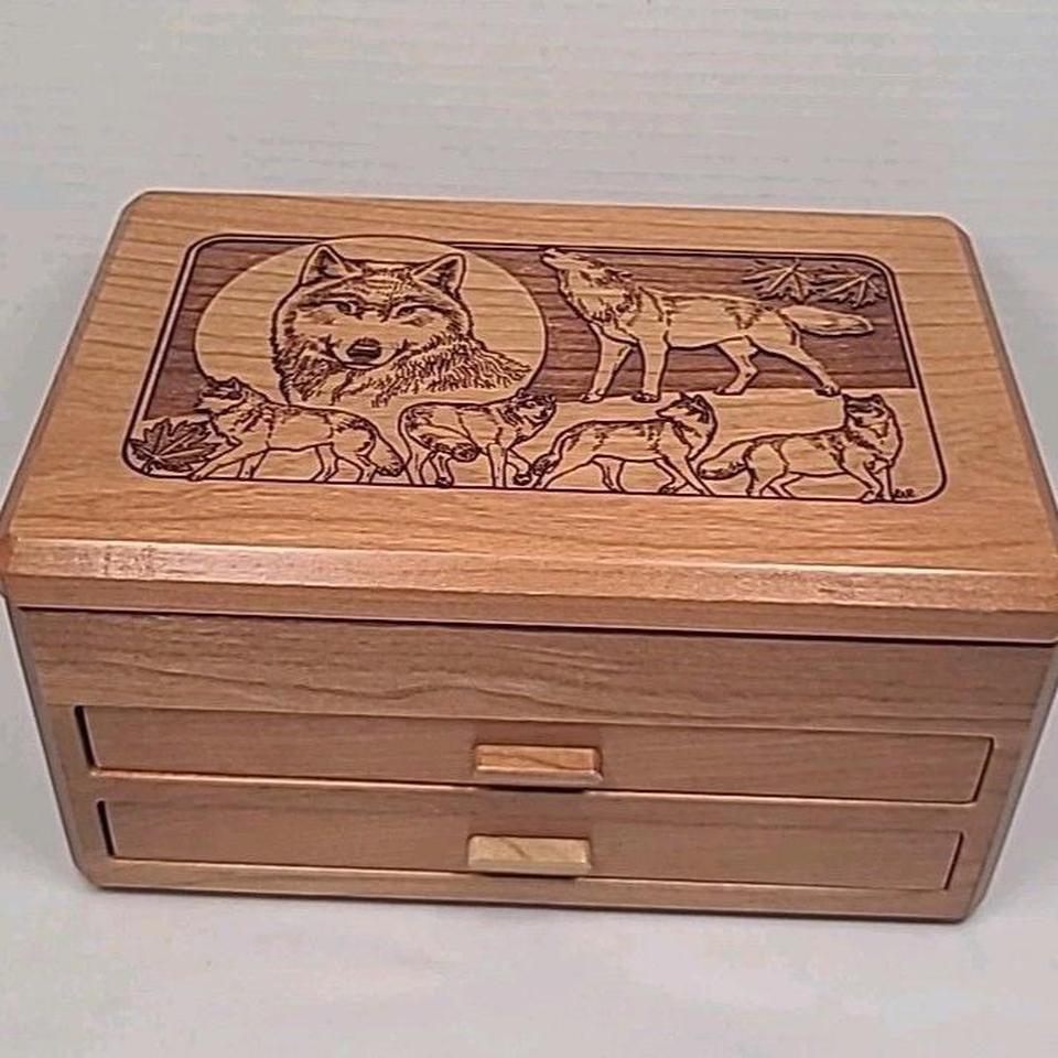 This Vintage Wooden Jewelry Box 4fb6