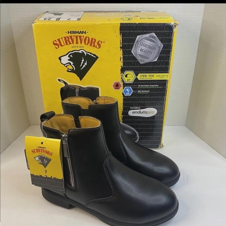 Black Leather Ankle Boots Herman 2