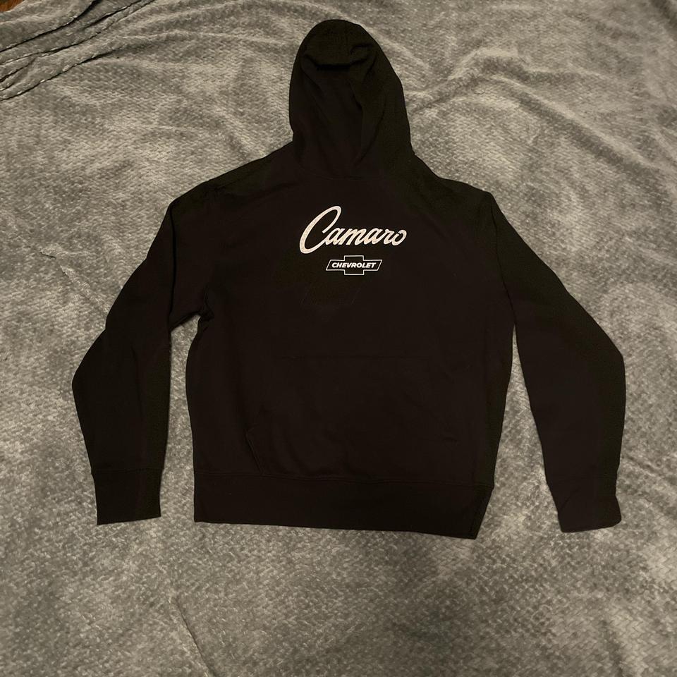Black Camaro Graphic Hoodie With 0535