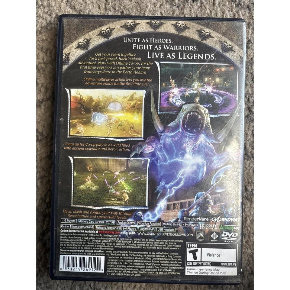 Gauntlet Seven Sorrows Sony Playstation 7a8a 3
