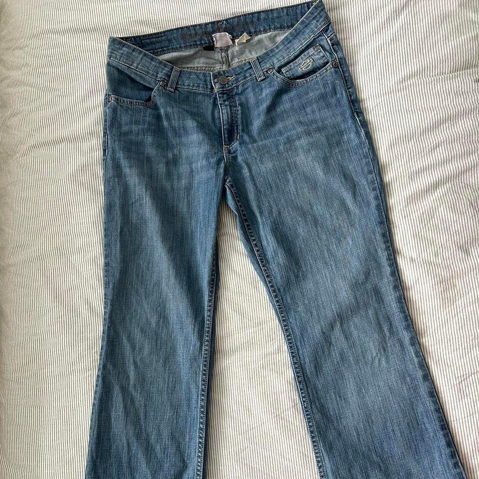 Harley Davidson Blue Bootcut Jeans 35d4 2