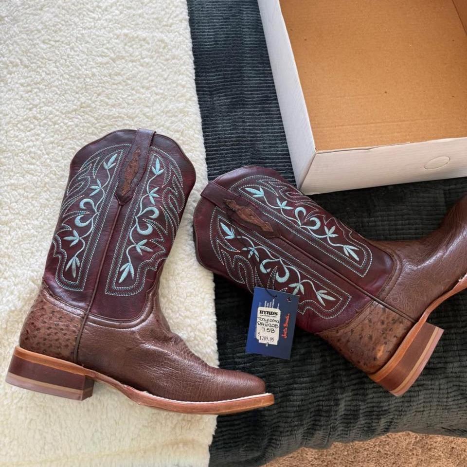 Nwt Tony Lama Brown Leather Aef7 2