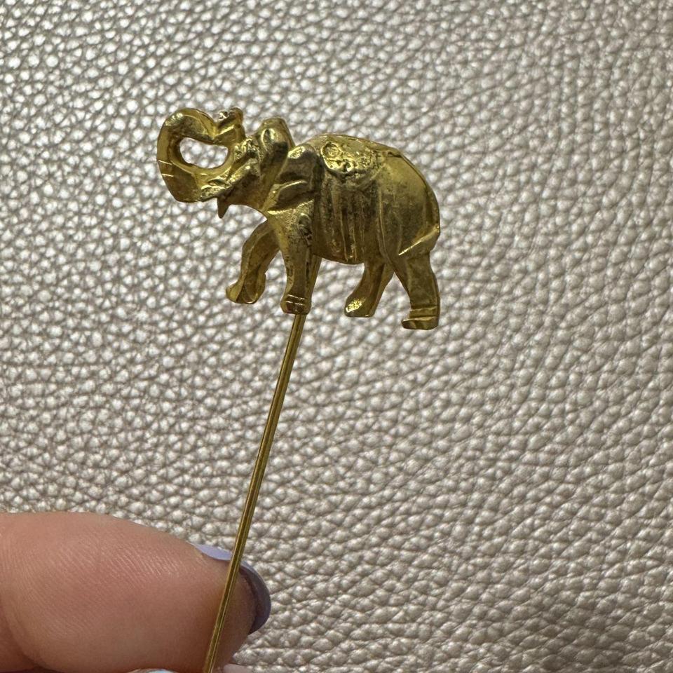 Elephant Stick Pin 1000 Vintage 9497