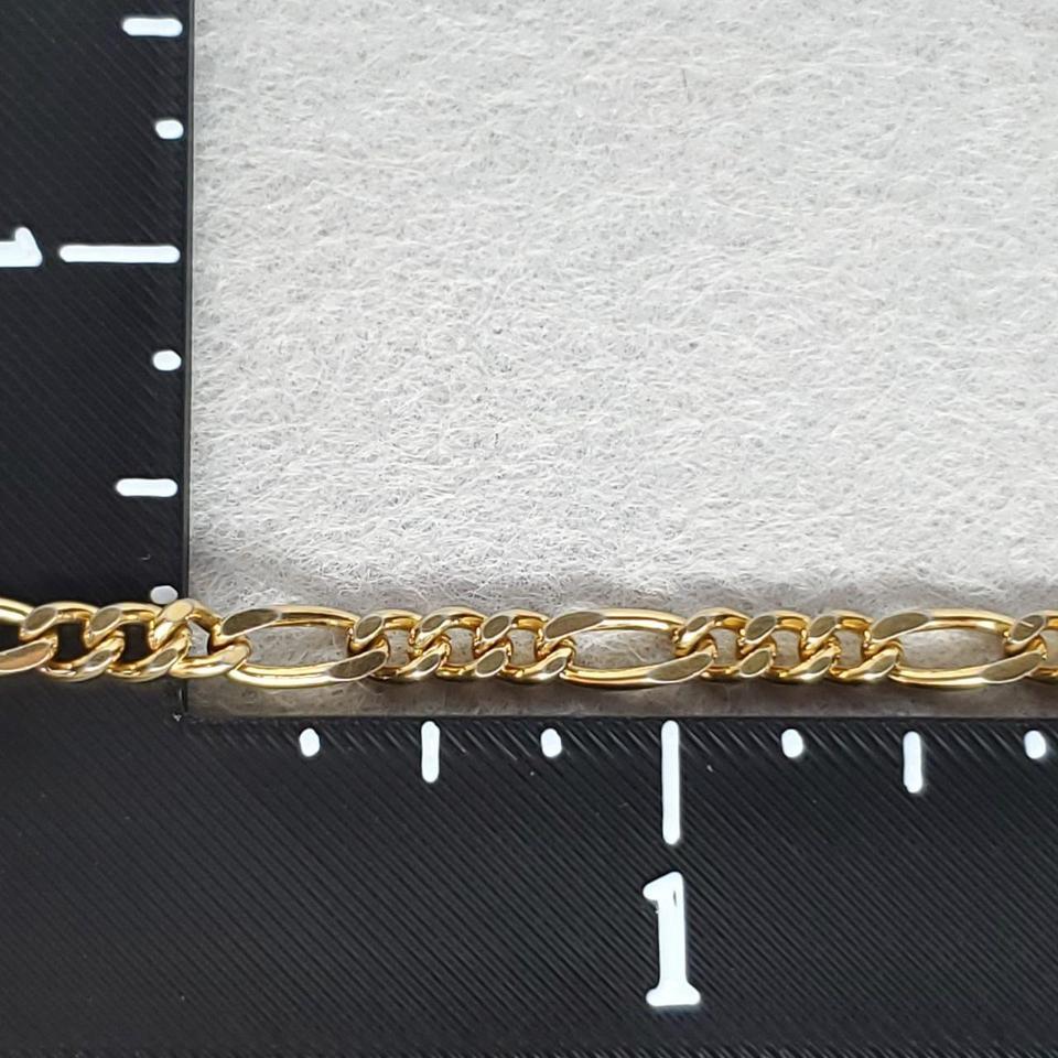 Womens Sterling Silver Figaro Bracelet 0b53 7