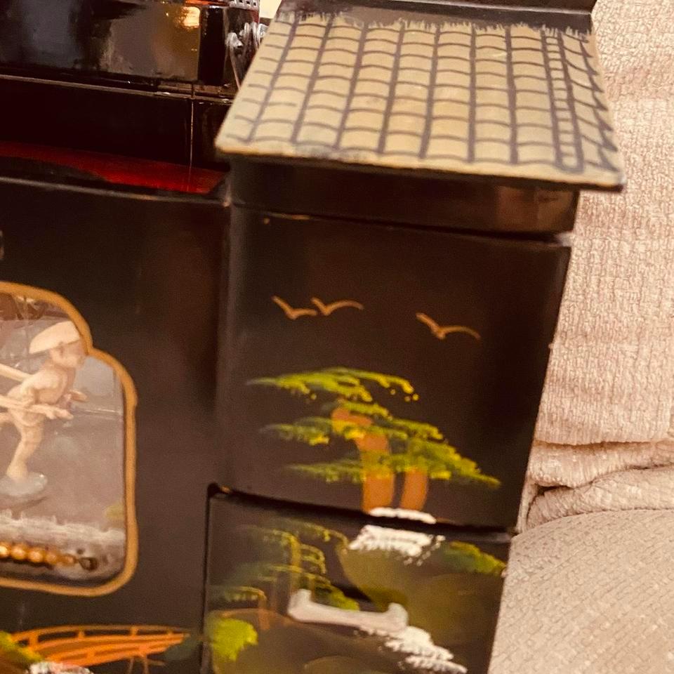 Black And Gold Vintage Japanese Inspired 3