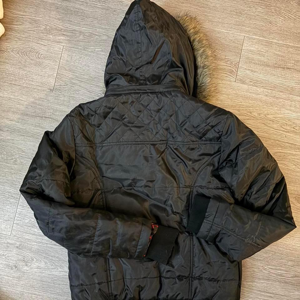 Black Puffer Jacket With Fur 86b9 3