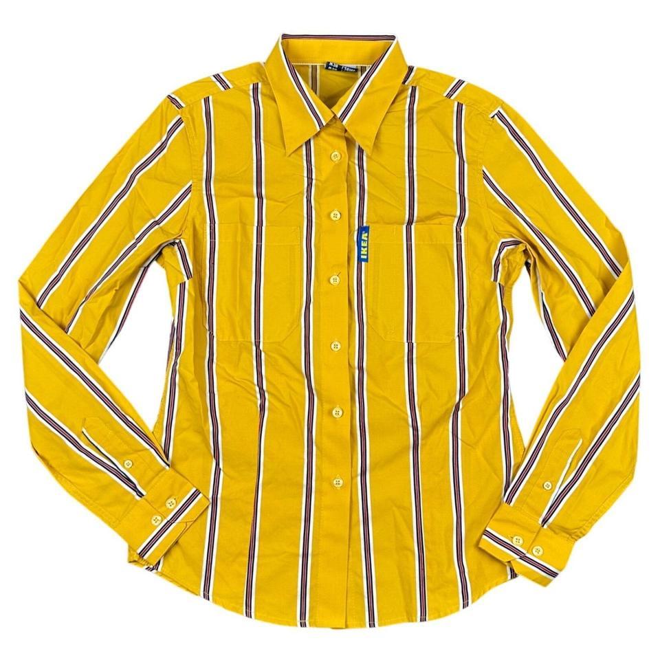 Ikea Employee Striped Button Down 61db