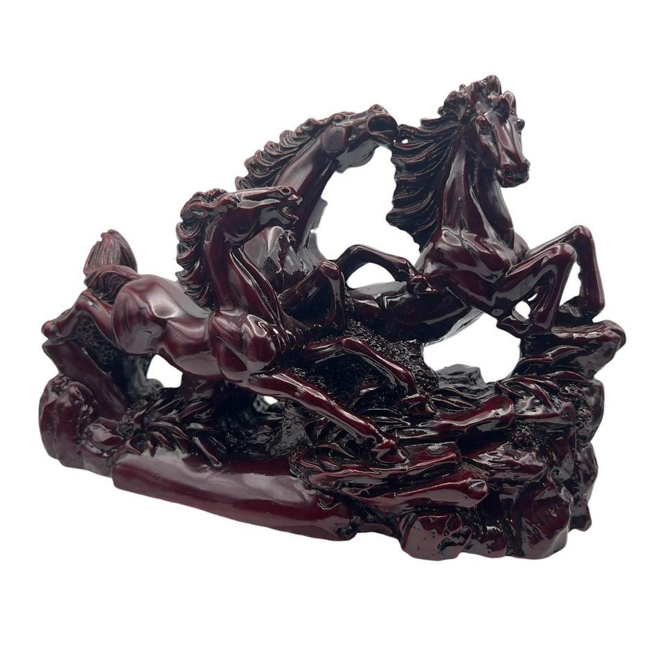 Vintage Feng Shui Galloping Horses A7f9 2