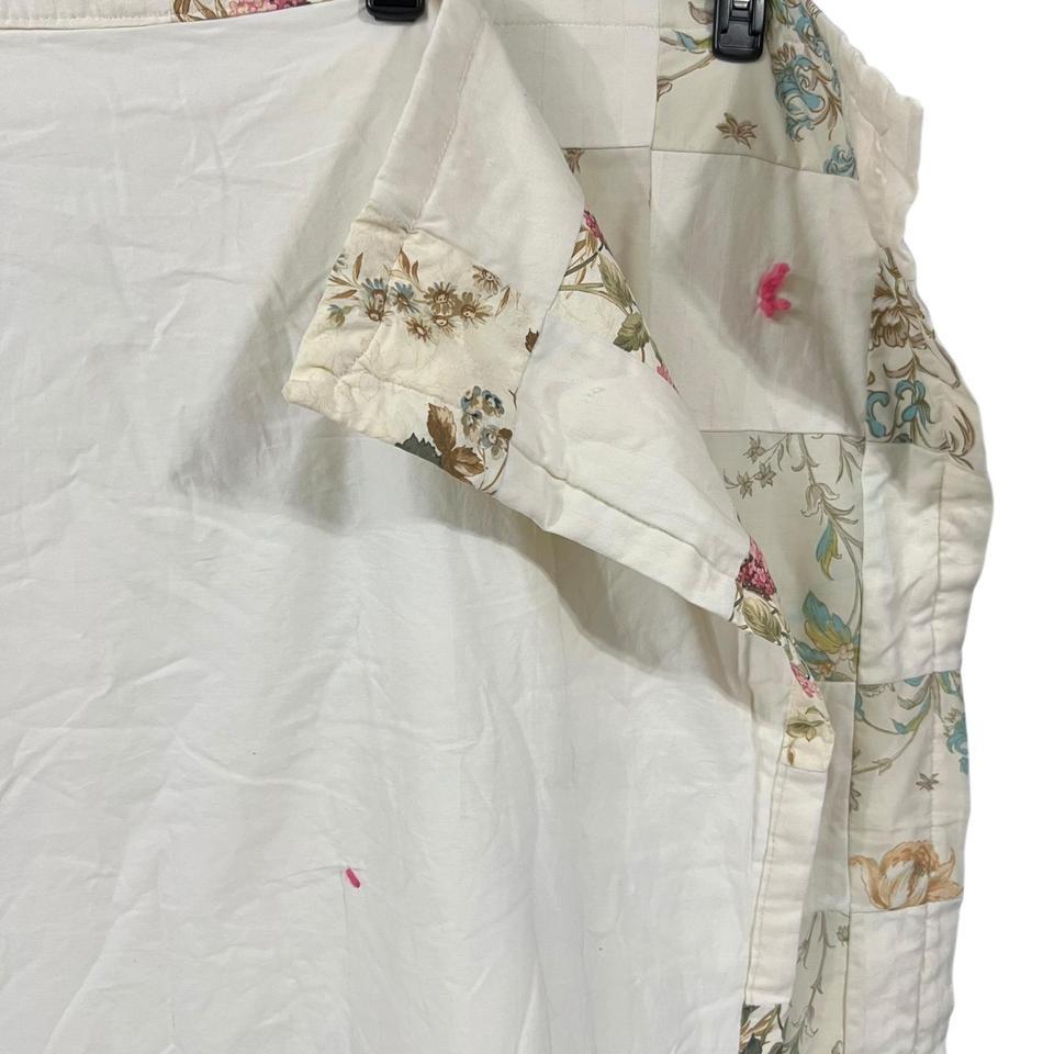 Handmade Floral Patchwork Tied Quilt 822c 5