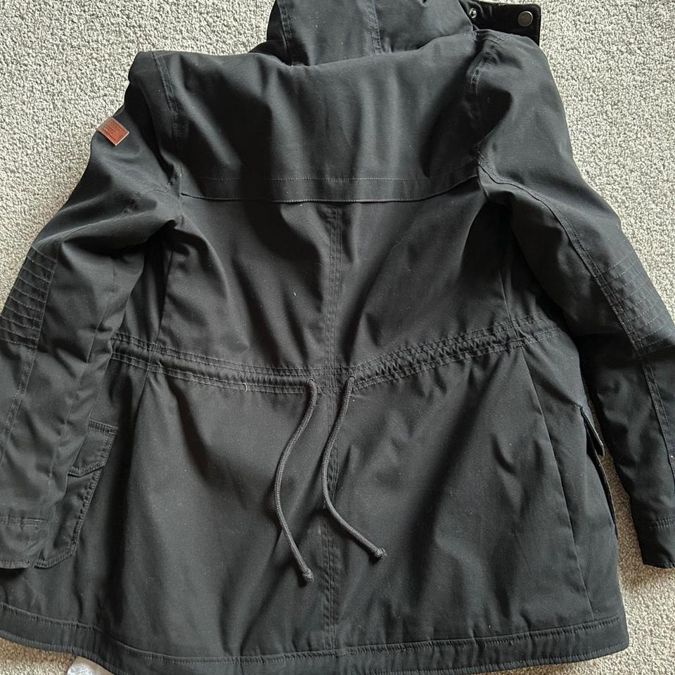 Hollister Black Fur Lined Parka Db5a 3