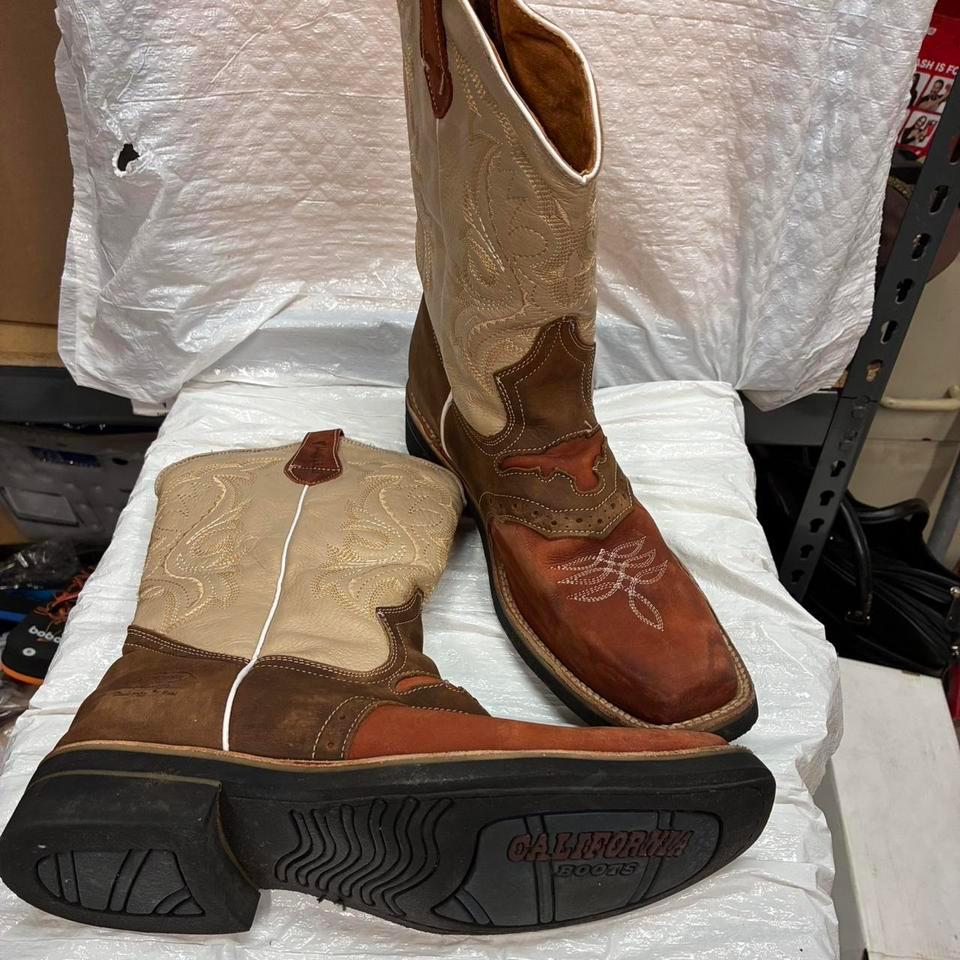 Tan And Brown Cowboy Boots 69ee 4