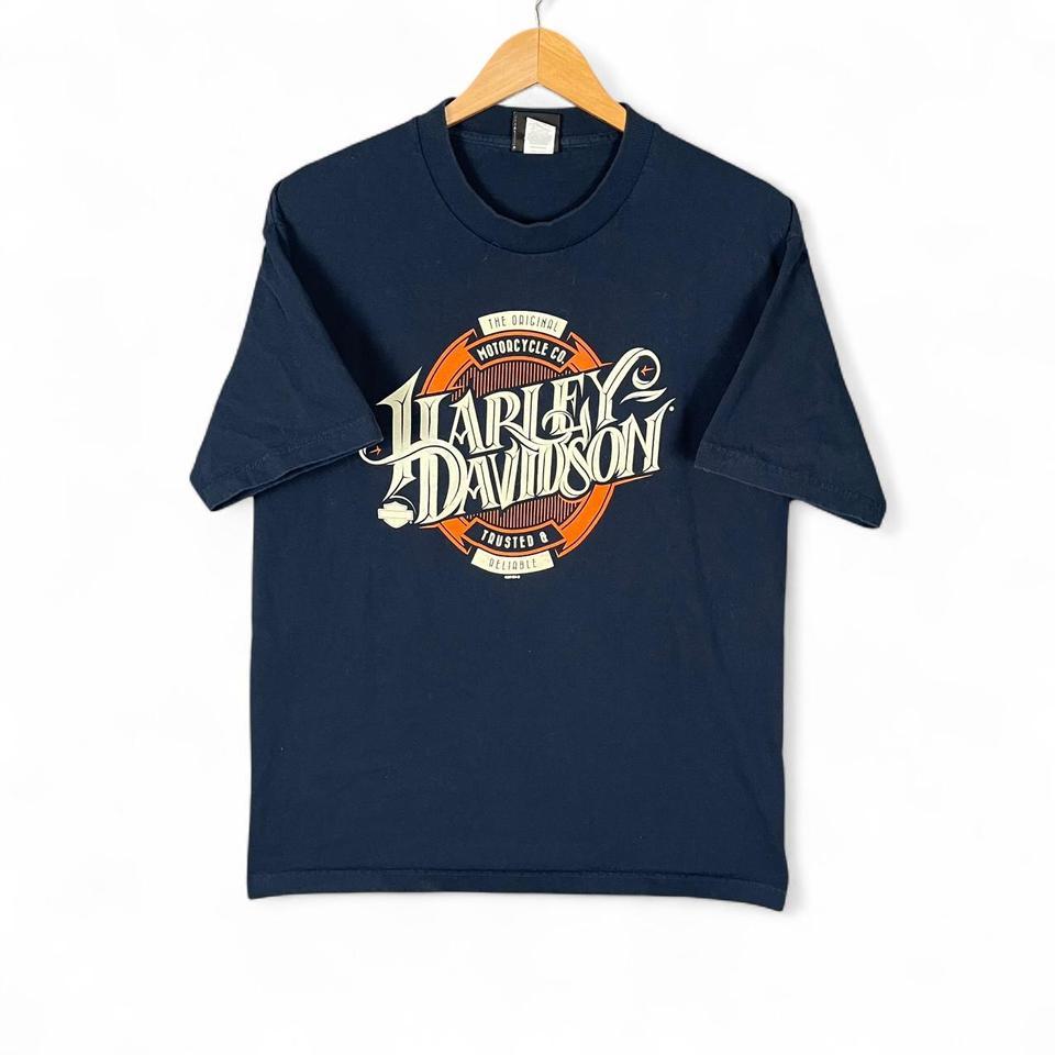 Navy Blue Harley Davidson Cotton E538