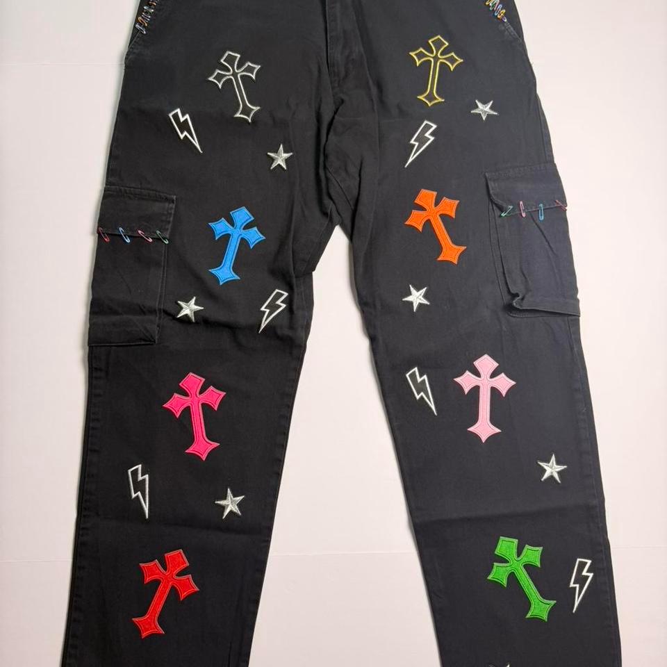 Custom Black Cargo Pants With 18a1