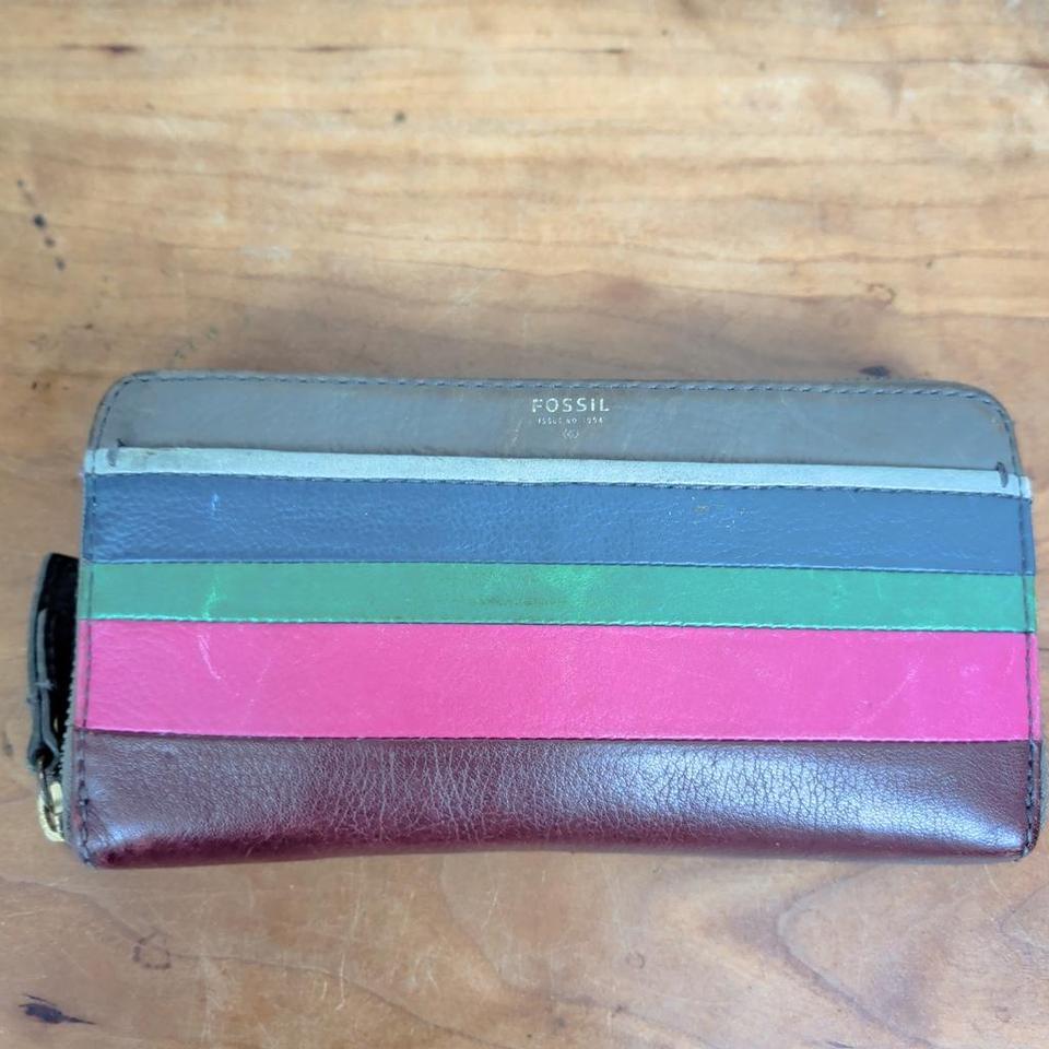 Ladies Fossil Zip Around Leather 1c3e