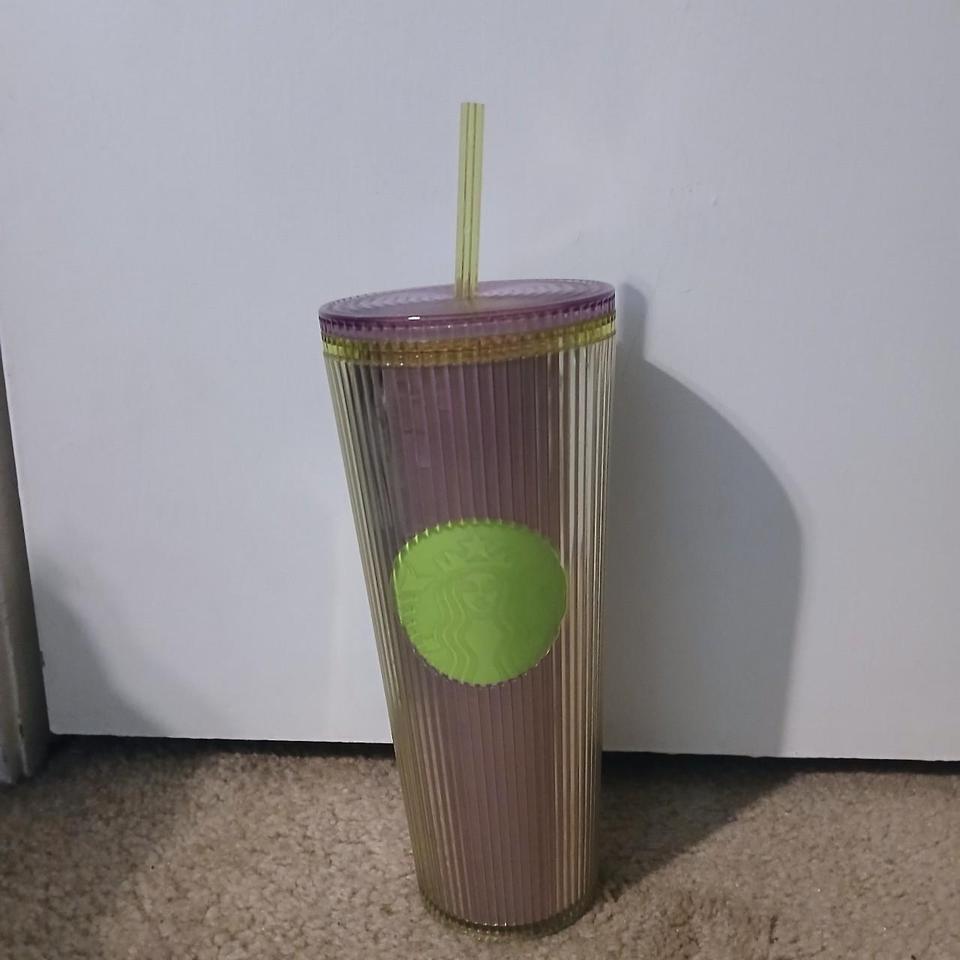 Purple And Green Starbucks Tumbler 4406