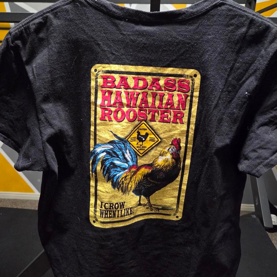 Badass Hawaiian Rooster T Shirt Hawaiianvibes 2
