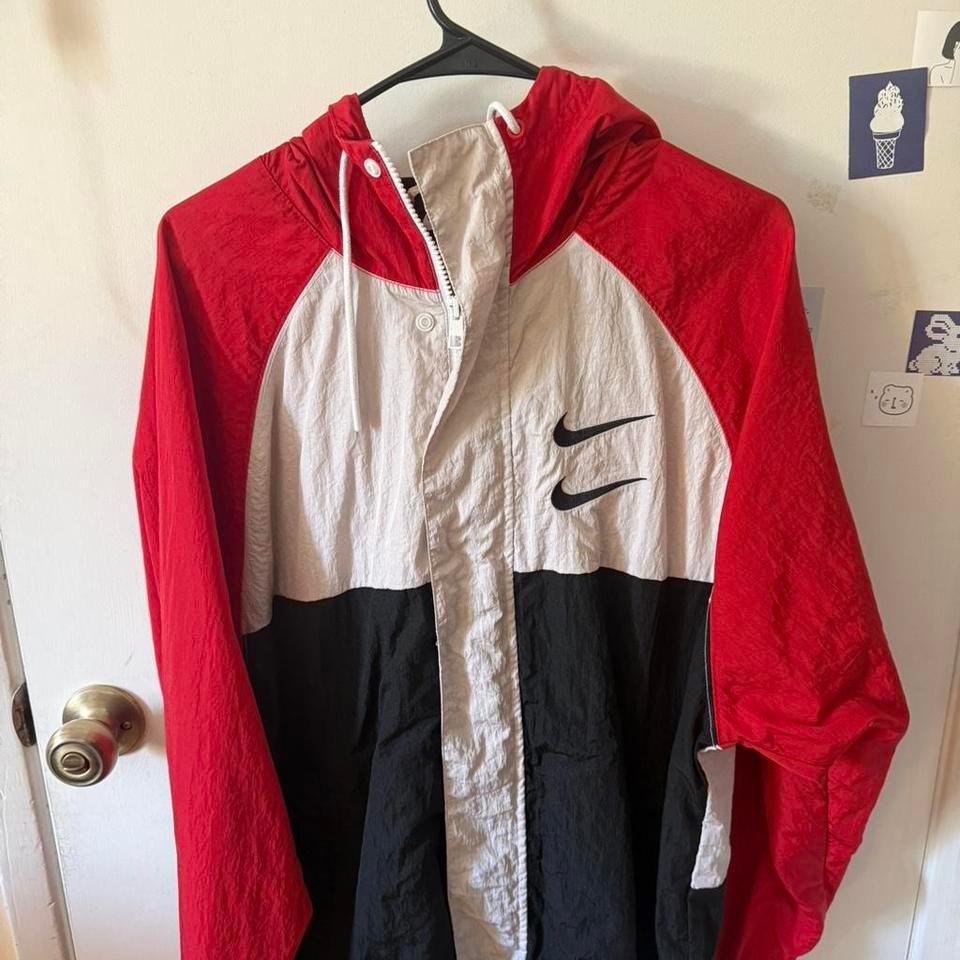 Nike Red Windbreaker Jacket With 59d2